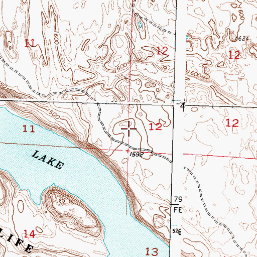 Topographic Map of Stratford Wildlife Recreation Area, WA