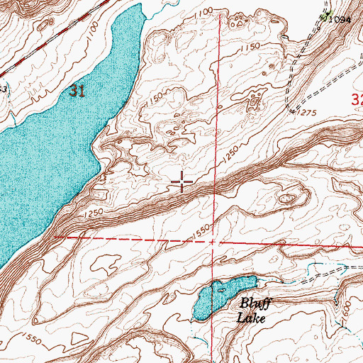Topographic Map of Lenore Game Range, WA