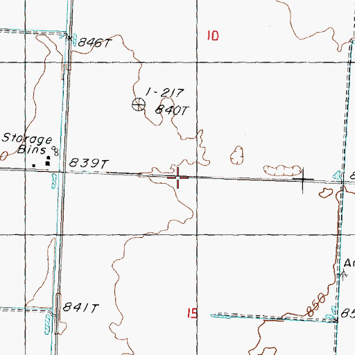 Topographic Map of Christensen Brothers Wahluke Strip, WA