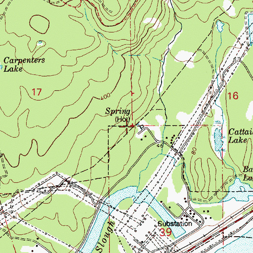 Topographic Map of Moffetts Hot Springs, WA