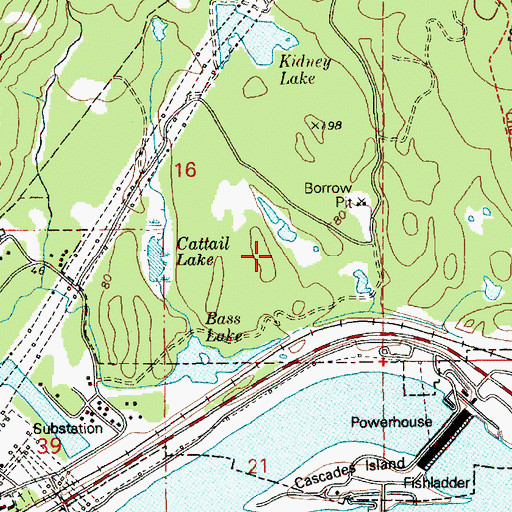 Topographic Map of Moffett, WA