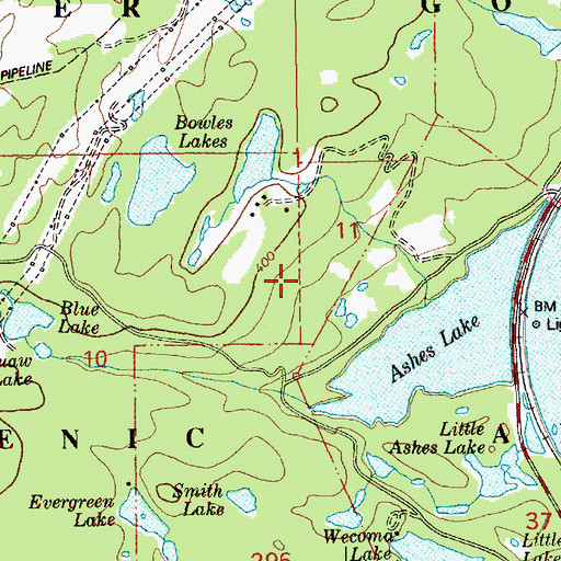 Topographic Map of Lakewood, WA