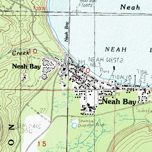 Topographic Map of Makah Cultural and Research Center, WA