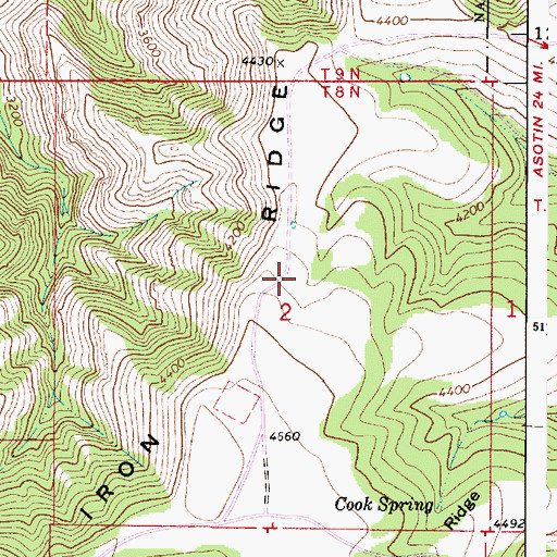 Topographic Map of Horak Ranch, WA