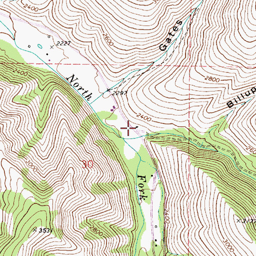 Topographic Map of L Greiner Ranch, WA