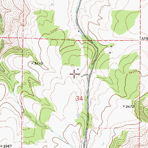 Topographic Map of Robinette School, WA