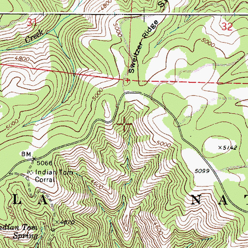 Topographic Map of Devils Slide, WA