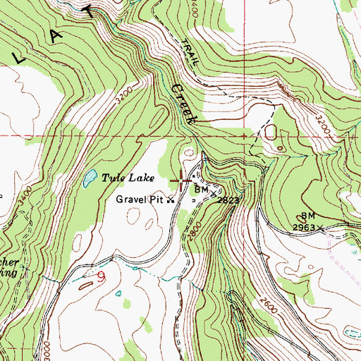 Topographic Map of Cecil Slaybaugh, WA