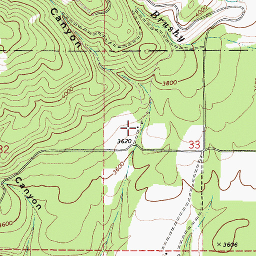 Topographic Map of Sunbeam Ranch, WA