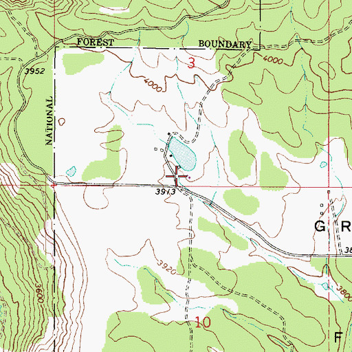 Topographic Map of J R Evans Ranch, WA