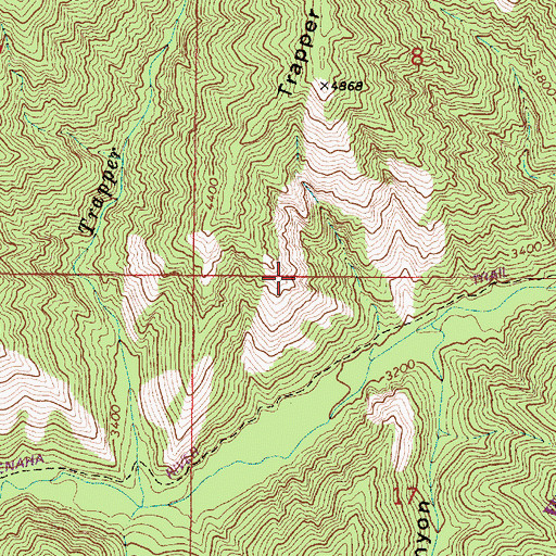 Topographic Map of Umatilla National Forest, OR