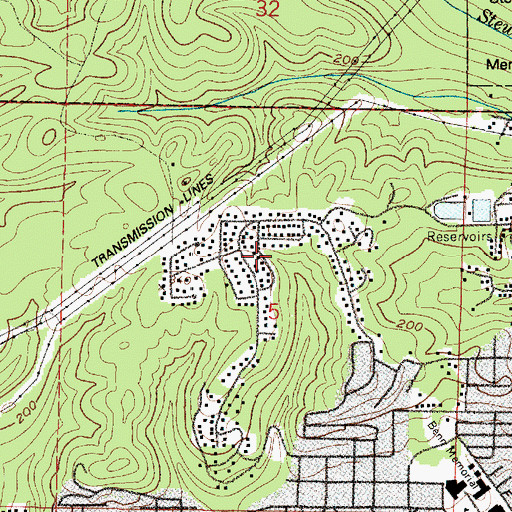 Topographic Map of Broadway Heights, WA