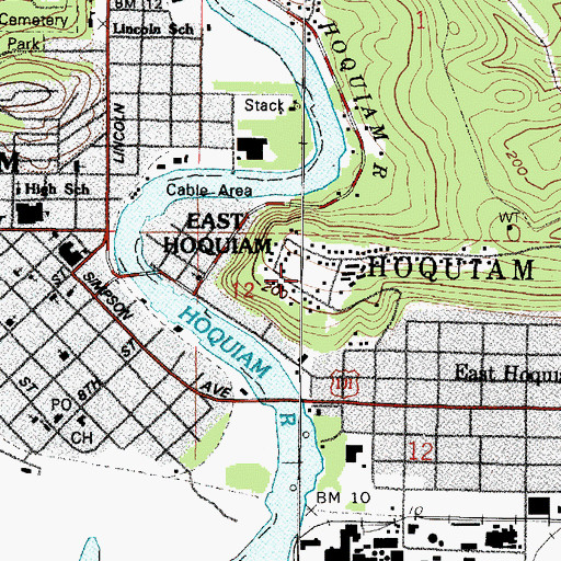 Topographic Map of Beacon Hill Park, WA