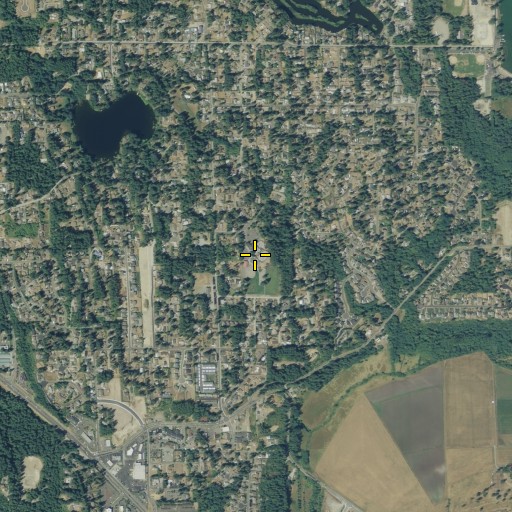 Aerial/Satellite Image of Bonney Lake Elementary School, WA