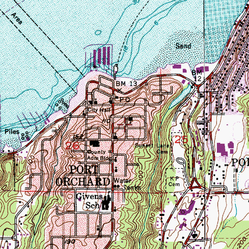 Topographic Map of Clayton Playground, WA