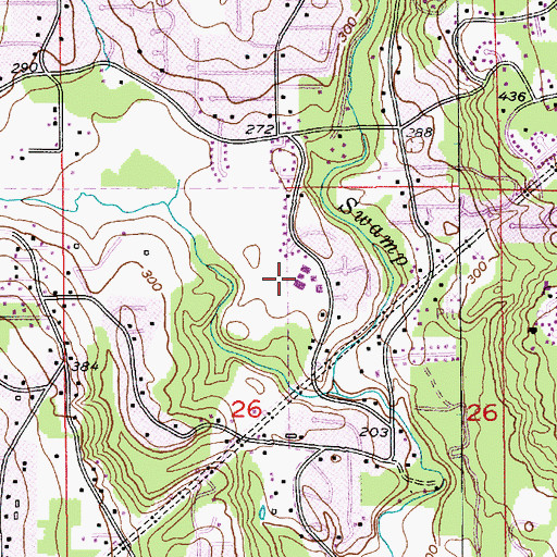 Topographic Map of Cypress Adventist School, WA