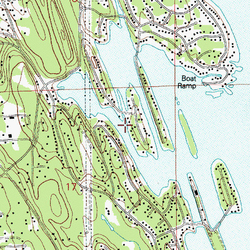 Topographic Map of Deer Island, WA