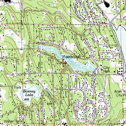 Topographic Map of Debra Jane Lake, WA