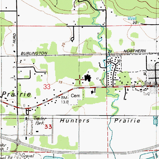 Topographic Map of Elma Elementary School, WA