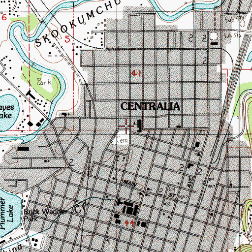 Topographic Map of Edison Elementary School, WA