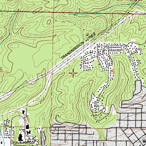 Topographic Map of Herbig Heights, WA