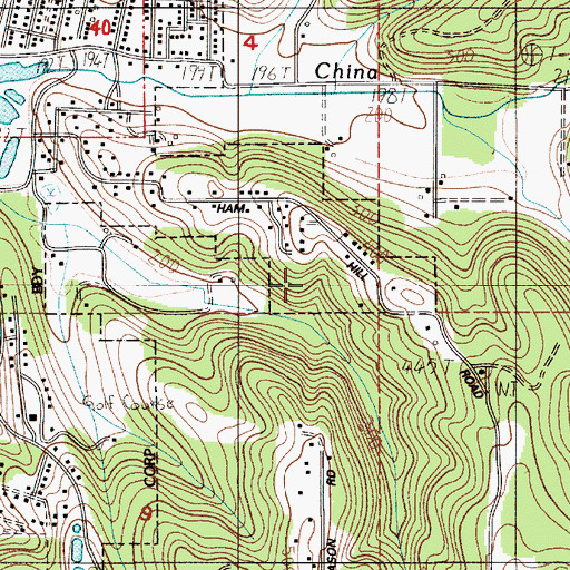 Topographic Map of Ham Hill, WA