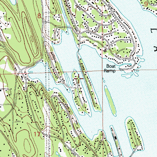 Topographic Map of Island Twentyone, WA