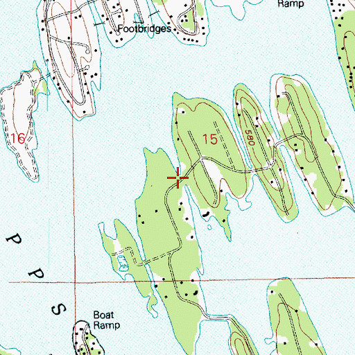 Topographic Map of Island B, WA