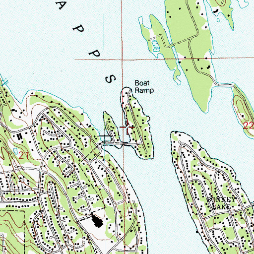 Topographic Map of Interlake Island, WA