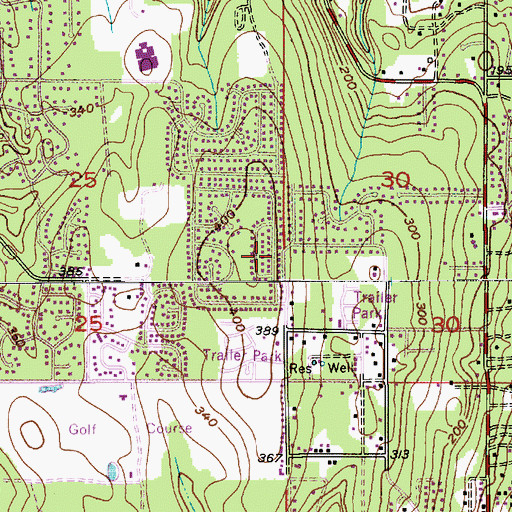 Topographic Map of Kariotis, WA