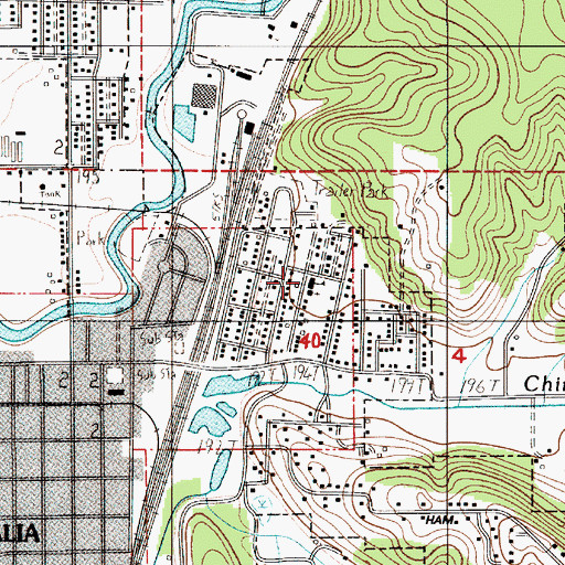 Topographic Map of Logan Elementary School, WA