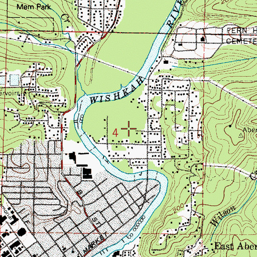 Topographic Map of North Aberdeen, WA