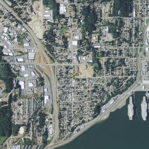 Aerial/Satellite Image of Navy Yard City Elementary School, WA