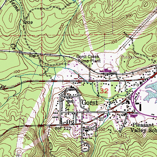 Topographic Map of Otto Jarstad Park, WA