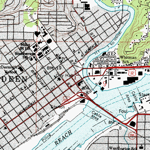 Topographic Map of Zelasko Park, WA