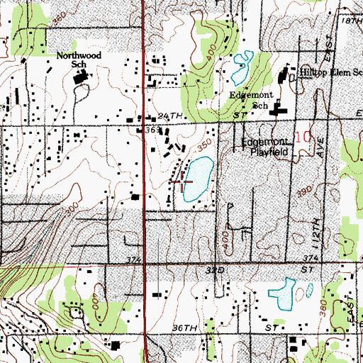 Topographic Map of Lake Chalet, WA