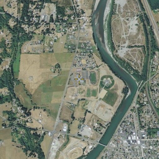 Aerial/Satellite Image of Castle Rock High School, WA