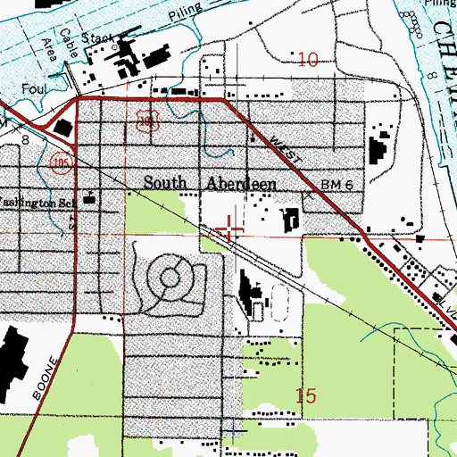 Topographic Map of Pioneer Park, WA