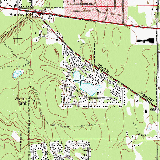 Topographic Map of Ponderosa Estates, WA