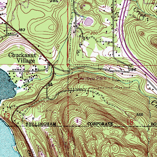 Topographic Map of Arroya Park Reserve, WA