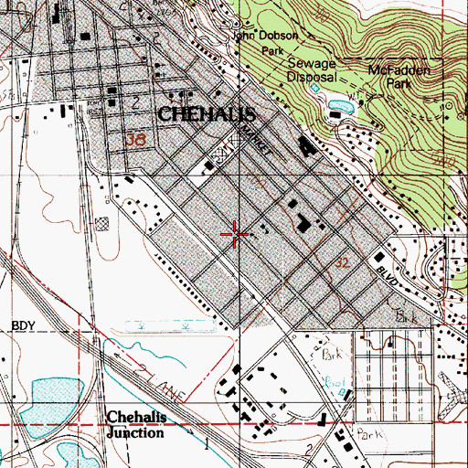 Topographic Map of Saint Joseph School, WA