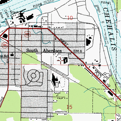 Topographic Map of Stevens Elementary School, WA