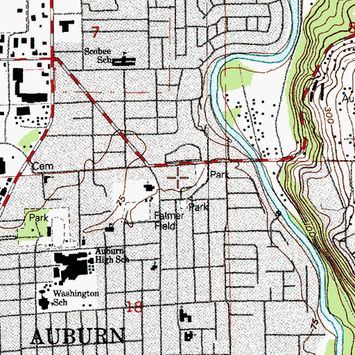 Topographic Map of Scotch Brown Park, WA