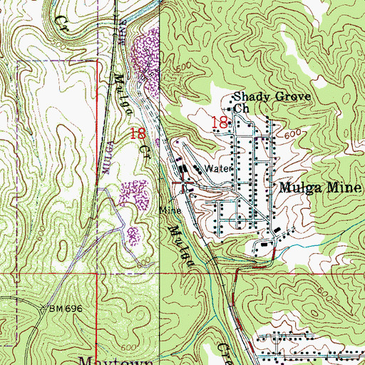 Topographic Map of Stagg (historical), AL