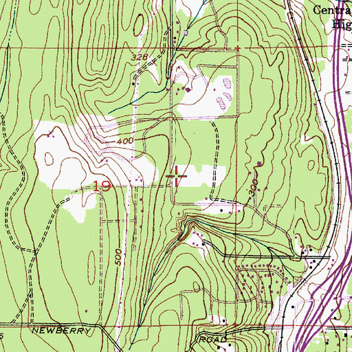 Topographic Map of Silverdale Elementary School, WA