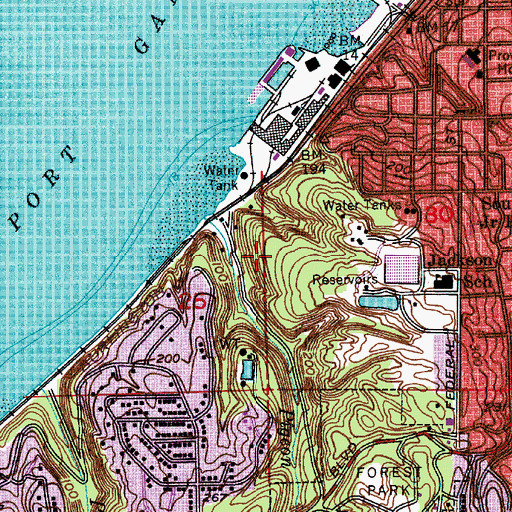Topographic Map of Everett Junction, WA