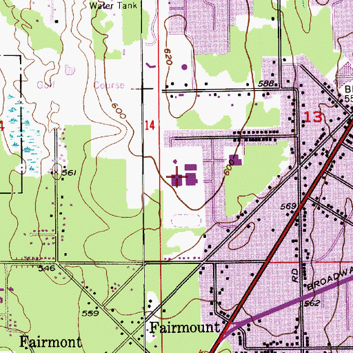 Topographic Map of Explorer Elementary School, WA