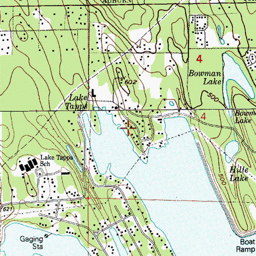 Topographic Map of Evergreen Point, WA