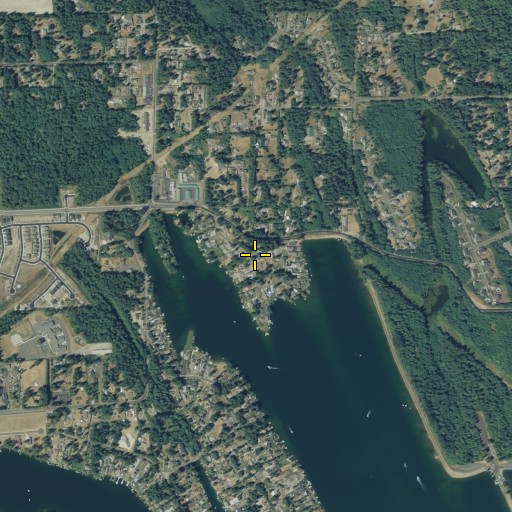 Aerial/Satellite Image of Evergreen Point, WA