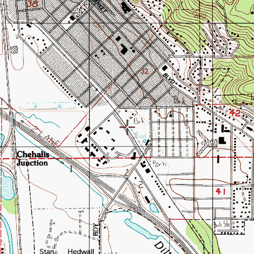 Topographic Map of Recreation Park, WA